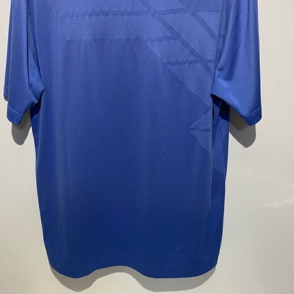 Nike Golf Men's Dri-Fit Short Sleeve Geometric Print Blue Polo Shirt Size M - Picture 6 of 10
